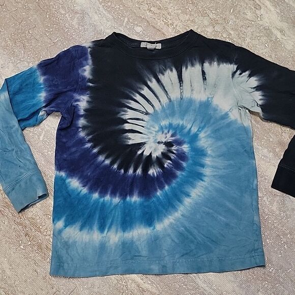 LANDS END KIDS YOUTH TIE DYE LONG SLEEVE TEE SIZE SMALL 7-8 - Picture 2 of 5